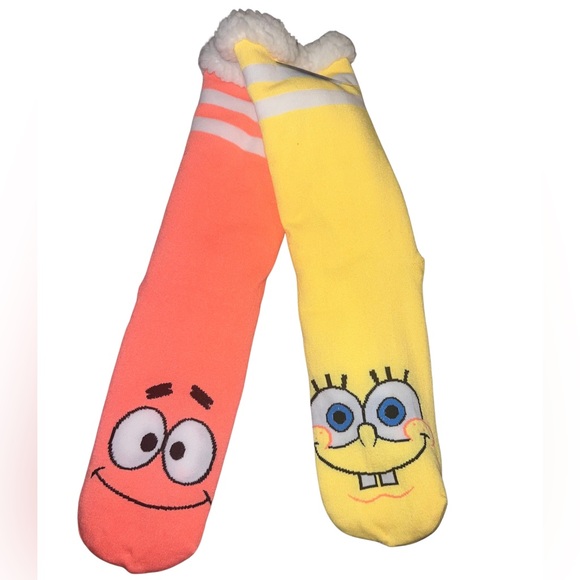 Nickelodeon Accessories - Spongebob Winter Fuzz Socks